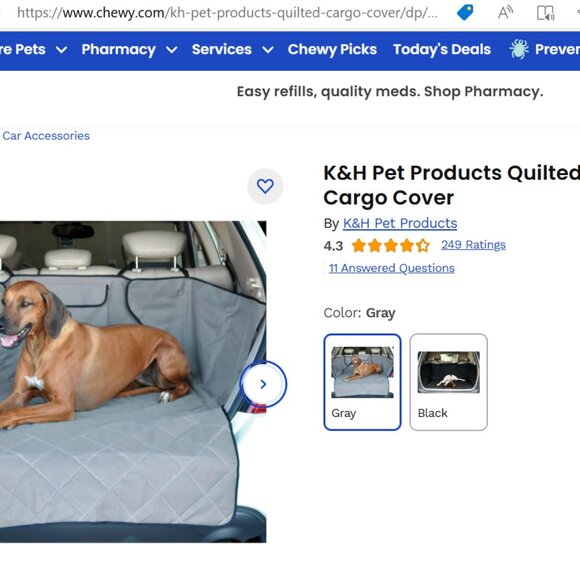 K&H SUV cargo bed liner in Gray - Picture 3 of 16